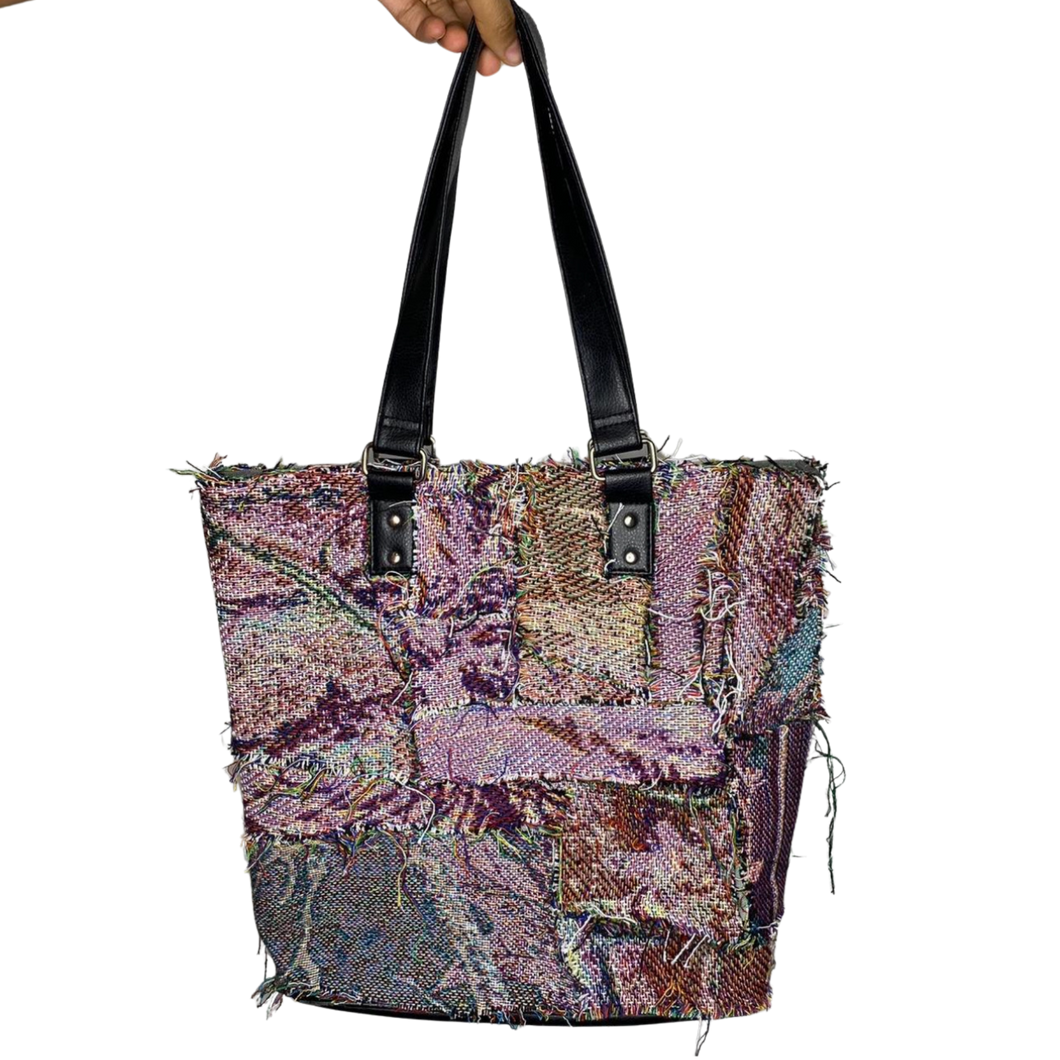 “Purple Chaos” Tote Bag