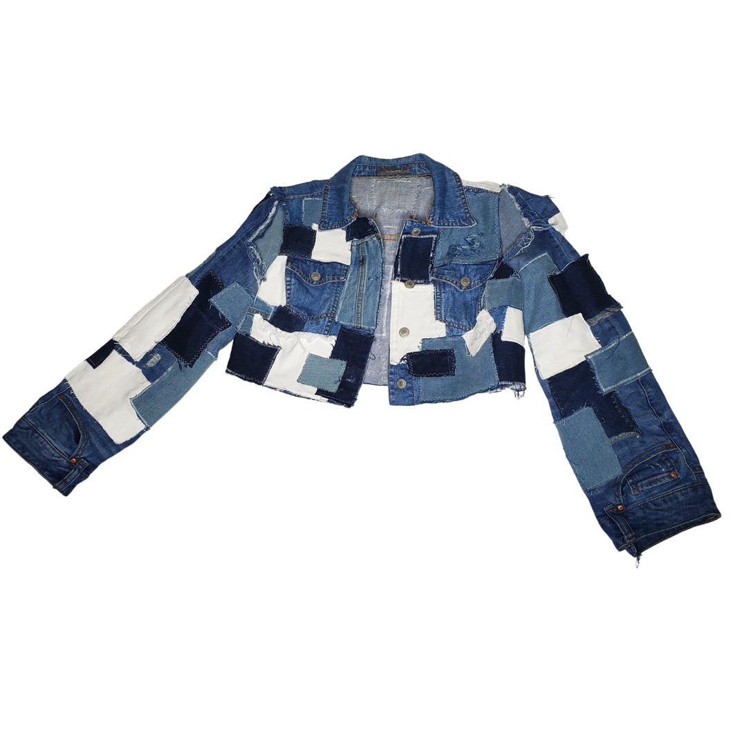 Broken Sky Demin Crop Jacket